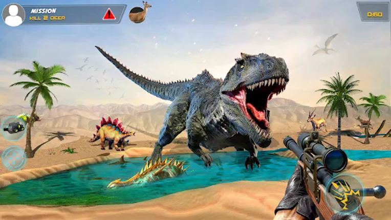 Dino Hunting Sniper Shooter 3D screenshot