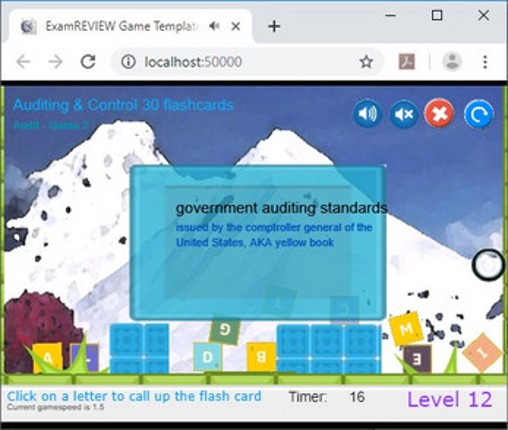 CramFLASH Auditing Exams Random Flashcard Apps screenshot