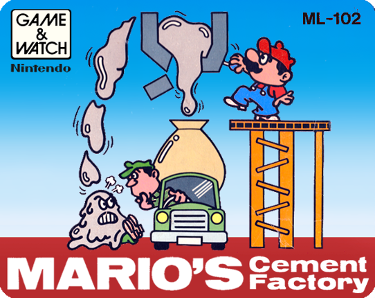 Mario's Cement Factory Game Cover