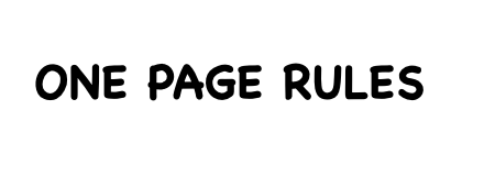 Games like One Page Rules