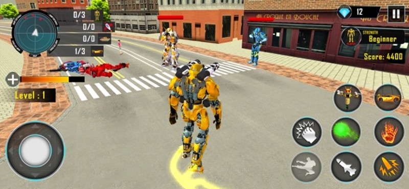 Bee Robot Transform Game 3D screenshot