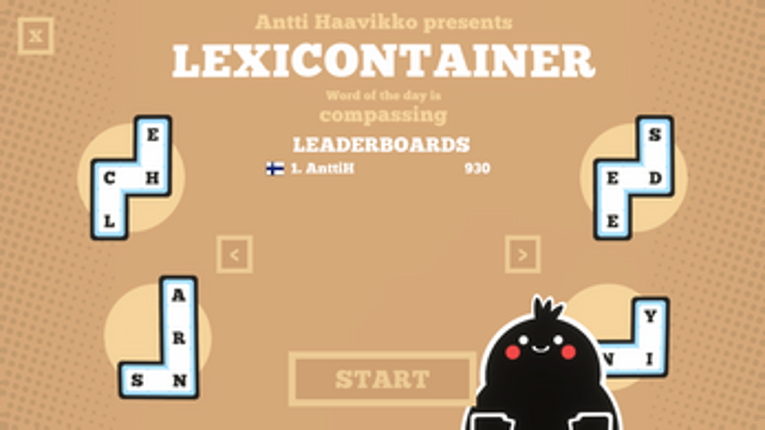 Lexicontainer screenshot