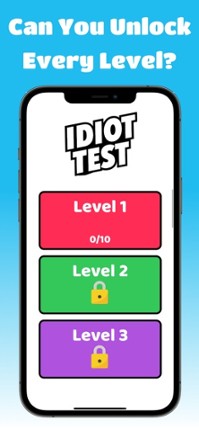 Idiot Test - Quiz Game screenshot