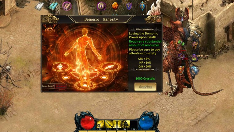 Legend of the Dark War God screenshot