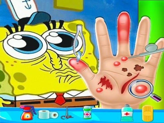 Spongebob Hand Doctor Game Online - Hospital Surge Game Cover