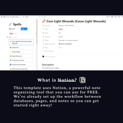 Tome of Organization Notion Template: Designed for Old-School Essentials screenshot