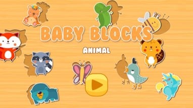 Baby Animal Shape Block Puzzle Image