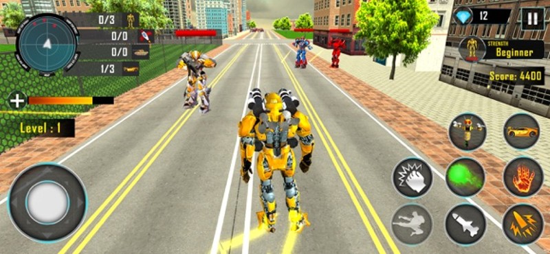 Bee Robot Transform Game 3D screenshot