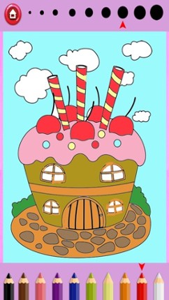 Girls Coloring Book Little Fairies - Game For Kids screenshot