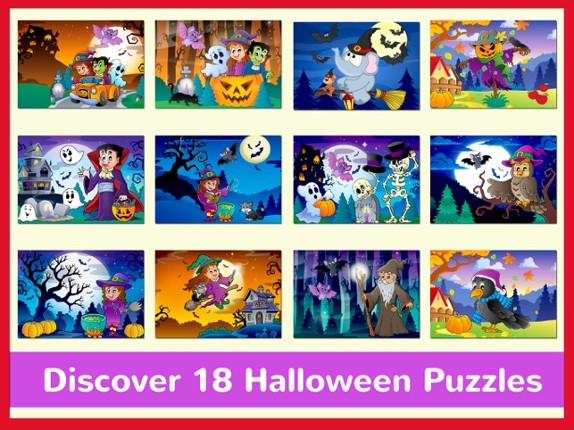 Halloween Jigsaw Puzzles Games For Kids &amp; Toddlers Image