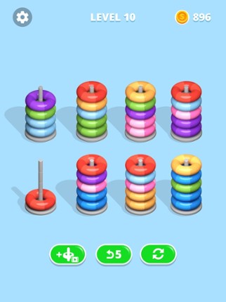 Hoop Stack - Color Hoop 3D screenshot