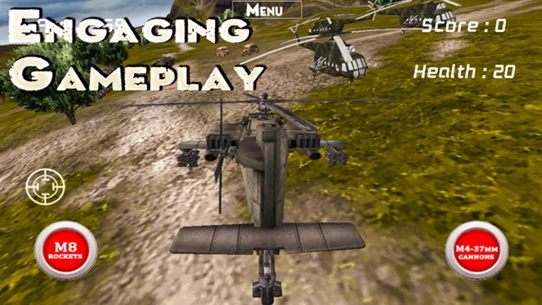 Boeing AH-64 Apache Longbow - Combat Gunship Helicopter Simulator of Infinite Tanks Hunter screenshot