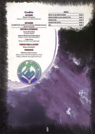 Ebon Evoker Pf2e -  A Pathfinder Second Edition Class Archetype Image