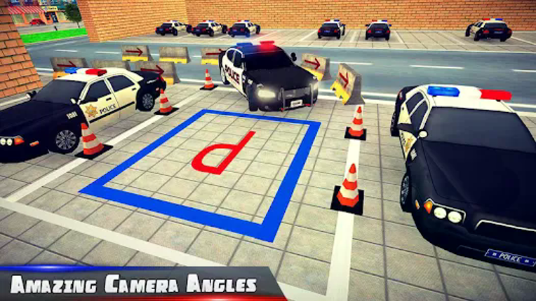 Police Car Park City Highway Image