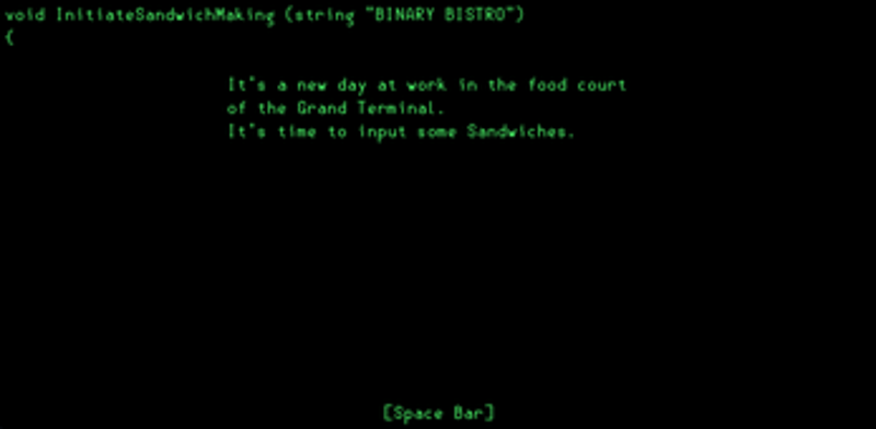 Binary Bistro screenshot