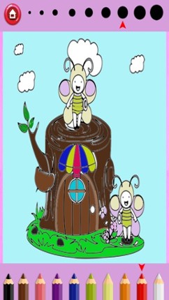 Girls Coloring Book Little Fairies - Game For Kids screenshot