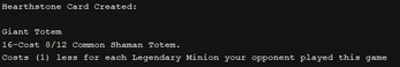 Hearthstone Minion Generator Image