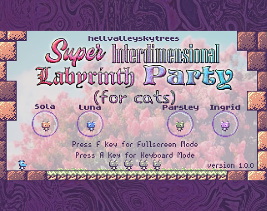 Super Interdimensional Labyrinth Party (for cats) Game Cover