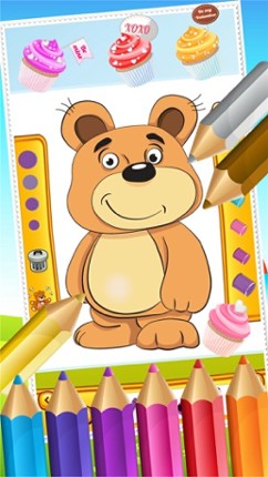 Teddy Bear Coloring Book Drawing for Kid Games screenshot