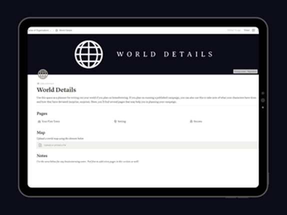 Tome of Organization Notion Template: Designed for Old-School Essentials screenshot