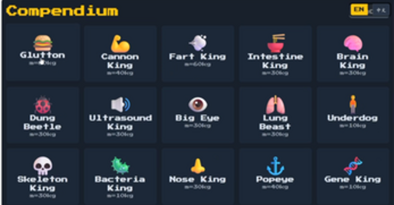 Wacky Brawlers, Pokemon-like battle game screenshot