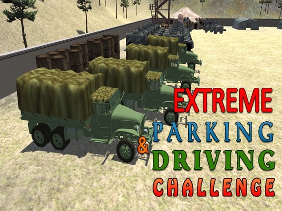 Army Cargo Truck Simulator - Deliver food supplies to military camps in this driving simulation game Image