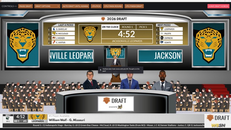 Draft Day Sports: Pro Football 2026 screenshot
