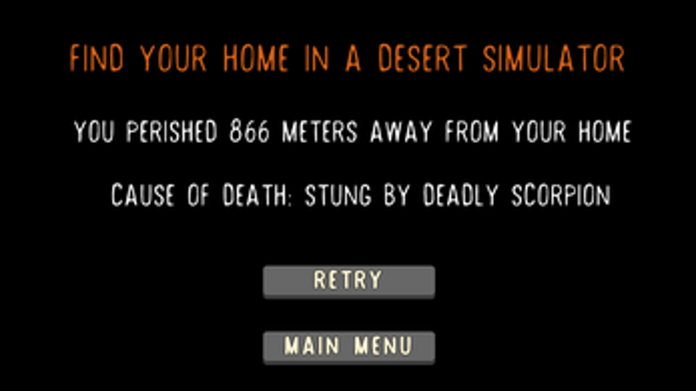 Find Your Home In A Desert Simulator screenshot