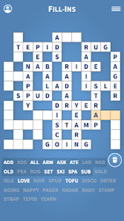 Fill-Ins · Word Fit Puzzles Image