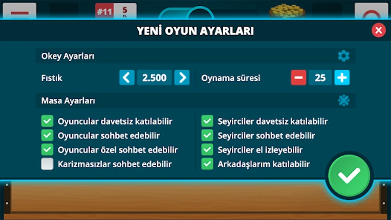 Okey Online screenshot