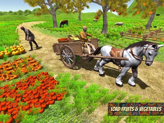 Horse Simulator Village Cargo Transport 2017 screenshot