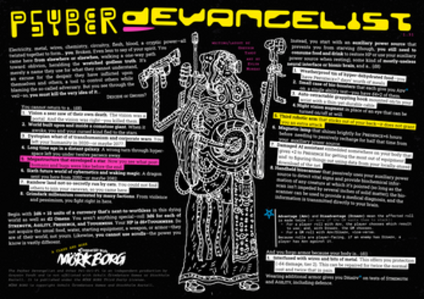 The Psyber Devangelist and Other Psi-Sci-Fi | for MÖRK BORG screenshot