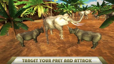 3D Angry Rhinoceros Simulator - Wild Animal Game Image