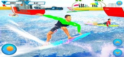 Beach Water Surfing Fun Race Image