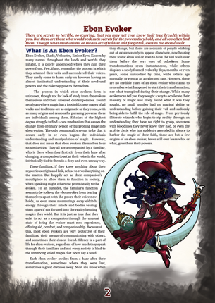 Ebon Evoker Pf2e -  A Pathfinder Second Edition Class Archetype Image