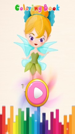Girls Coloring Book Little Fairies - Game For Kids screenshot