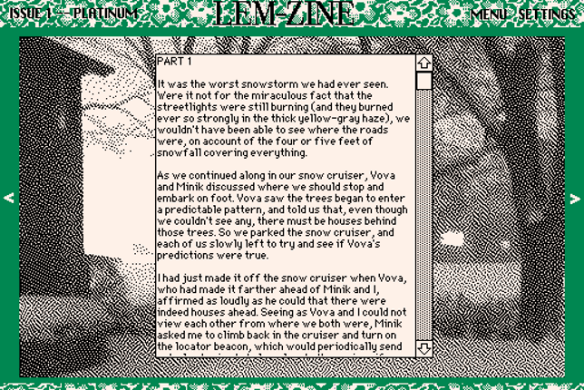 LEM-ZINE 1: PLATINUM screenshot