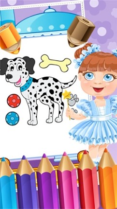 My Pet Puppy Coloring Book Drawing for Kid Games screenshot