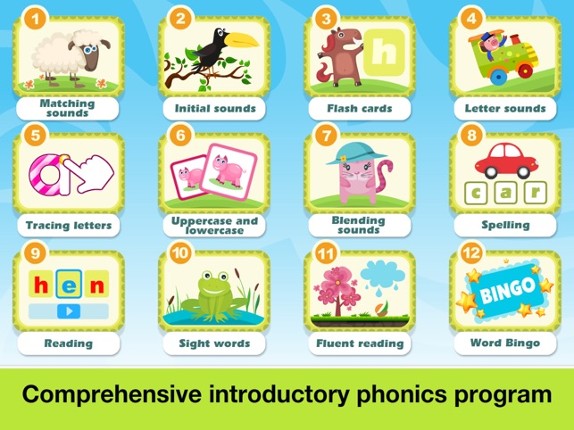 Phonics Farm Letter sounds school & Sight Words screenshot
