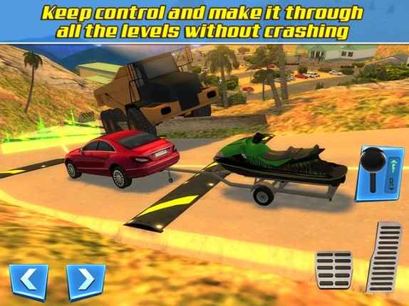 RV & Boat Towing Parking Simulator Real Road Car Racing Driving screenshot