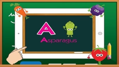 A-Z English Alphabet Kids - Fruits and Vegetables Image