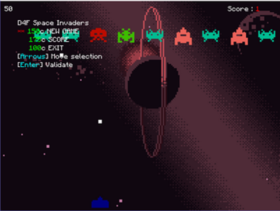 D4F Space Invaders screenshot