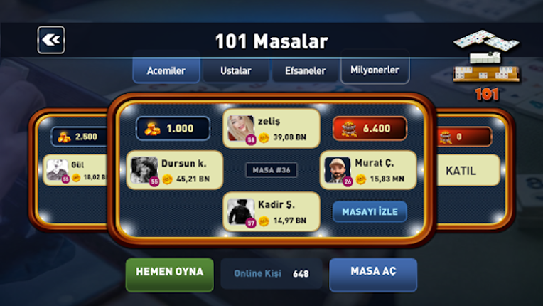 101 Okey Oyna - Sesli Muhabbet screenshot