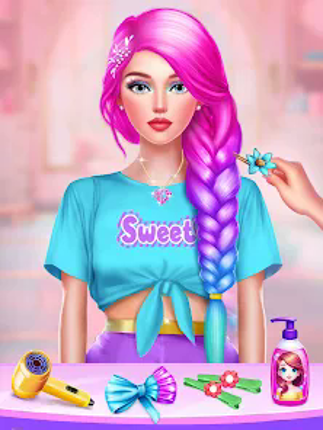 Braided Hair Salon MakeUp Game screenshot