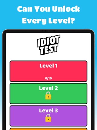 Idiot Test - Quiz Game screenshot