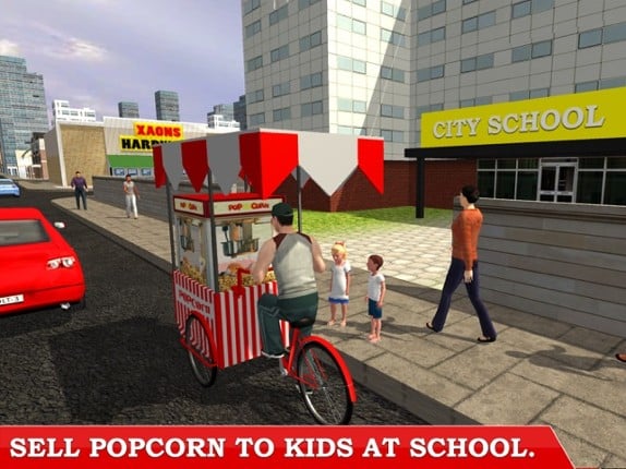 Popcorn Hawker 3D Simulation –Be City Delivery Boy screenshot