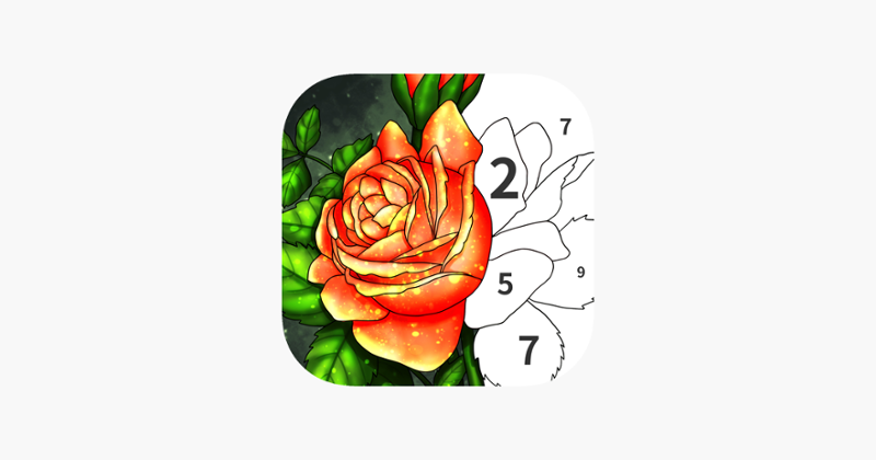 Art Number Coloring Book Image