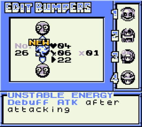 BUMPERS & BROADSWORDS MINI [GBC] screenshot