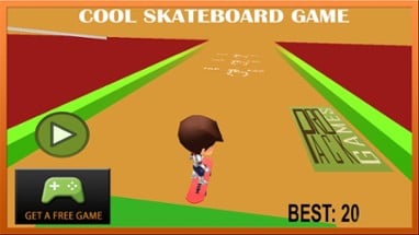 Cool skateboard game for kids: Drone Skateboarding Image