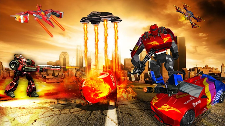 Robot Car Drone Transform Image